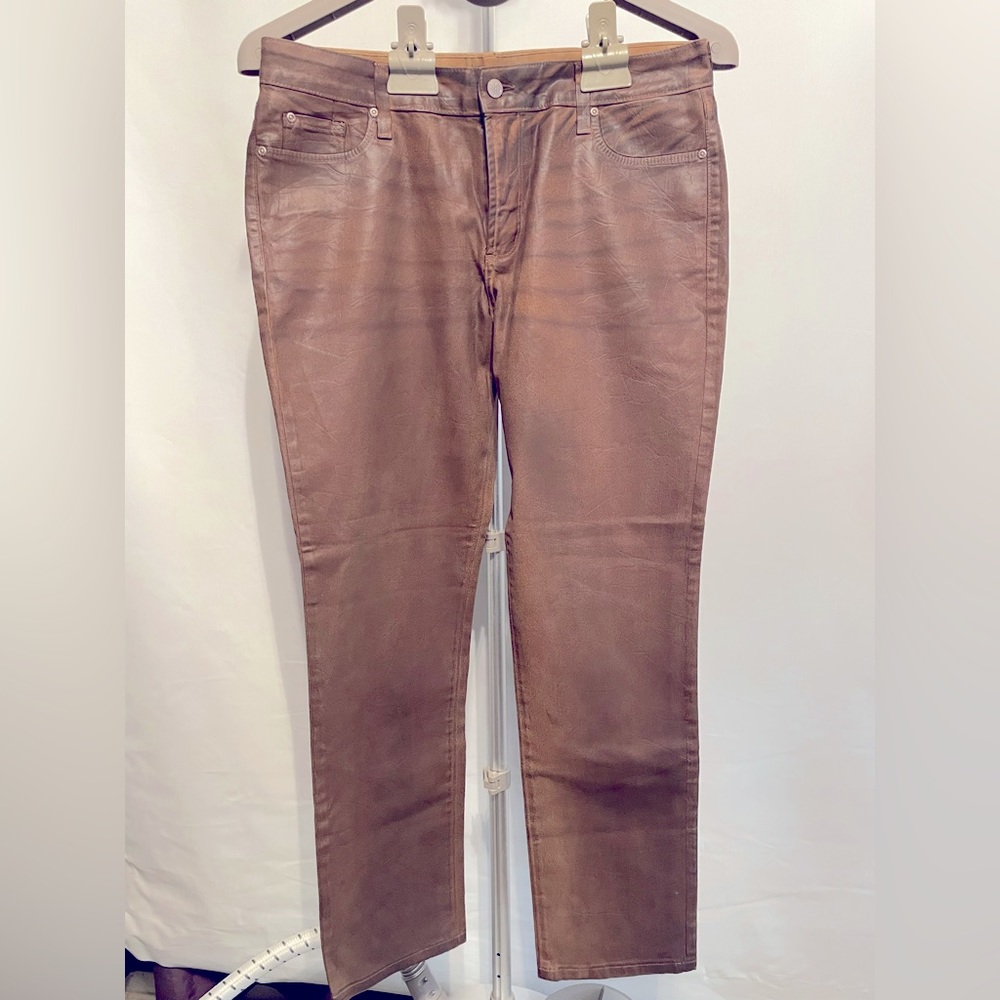 Leatherish-feel Perfect for Fall! Good quality NEVER WORN! Size 14 Petite